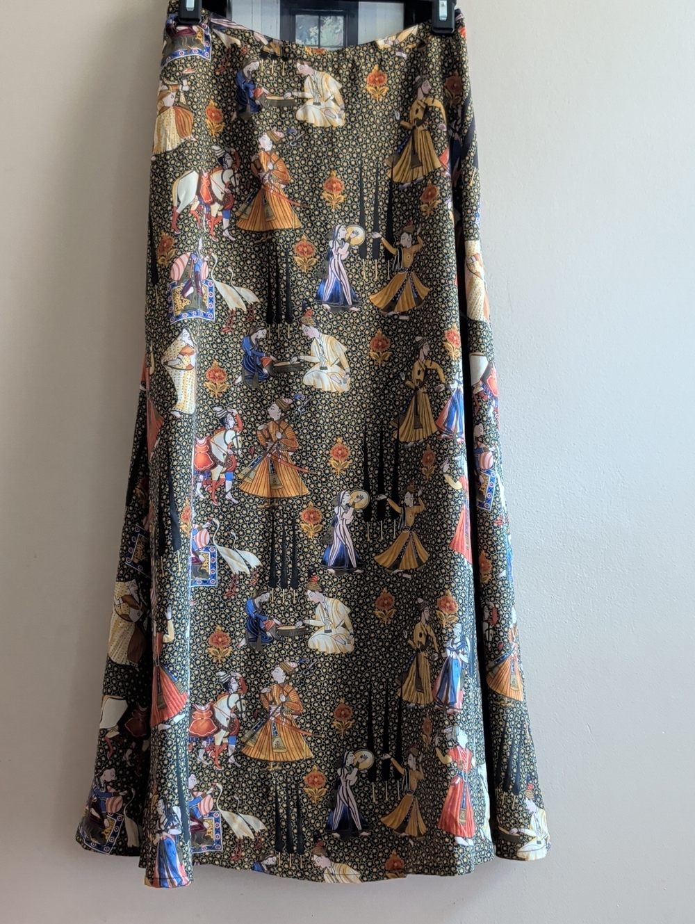 Pure Pinkerton Vintage Silk Printed Maxi Skirt
